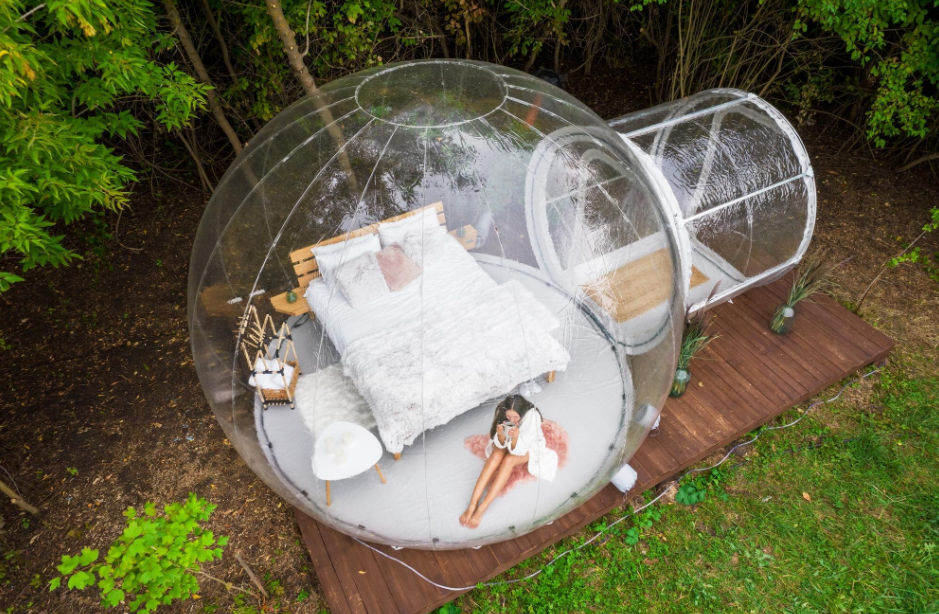 Hébergement insolite escapadenaturelle - bulle transparente